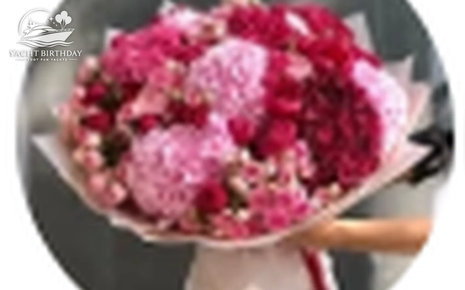 Flower bouquet birthday yacht