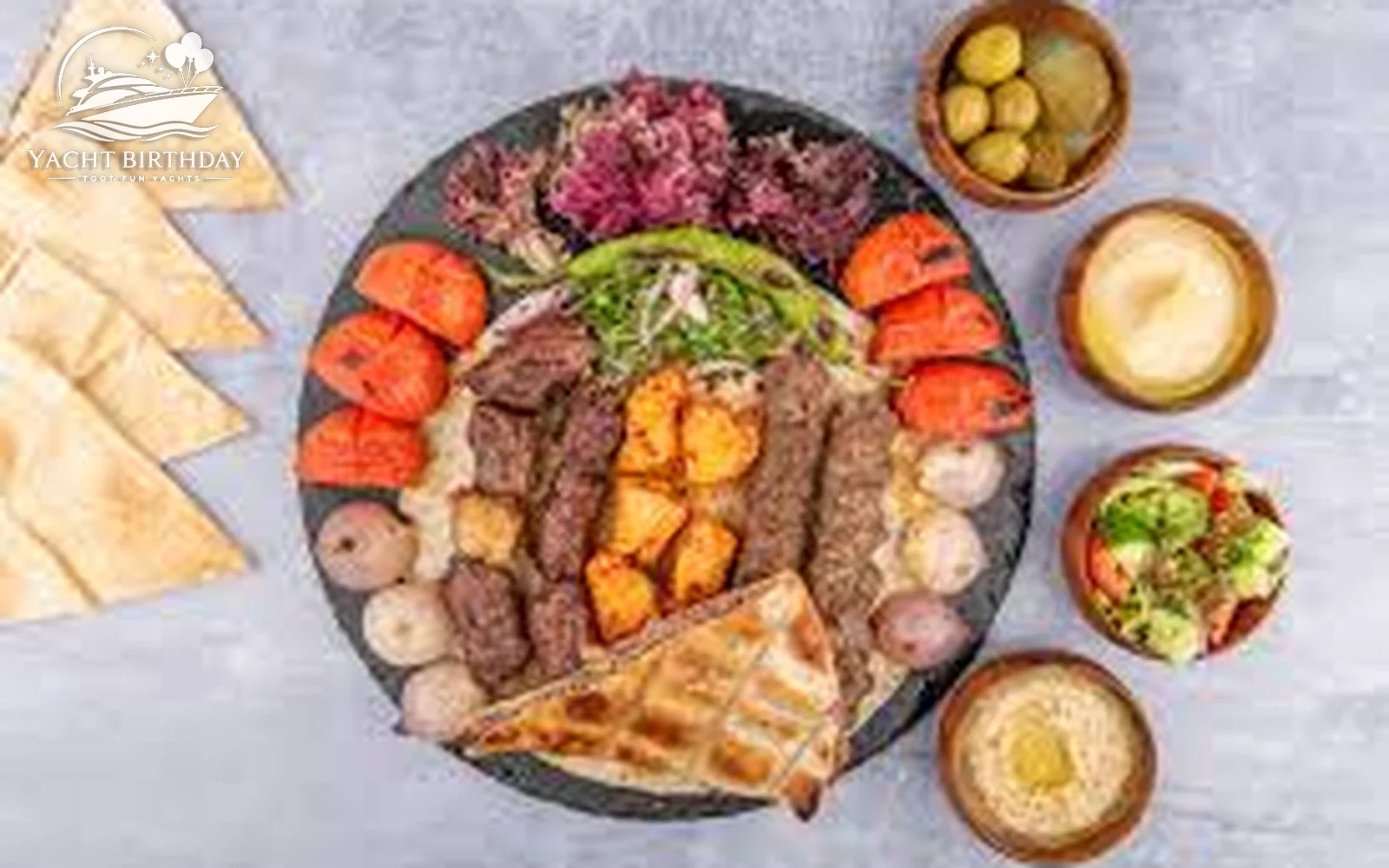 Mixed grill platter yacht dubai