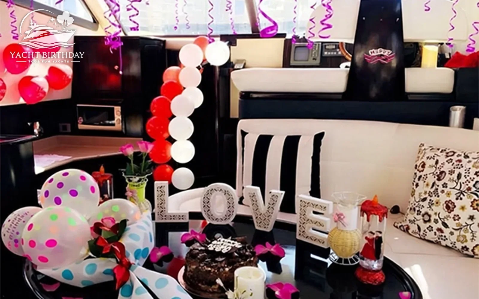 Unique way celebrate birthday yacht
