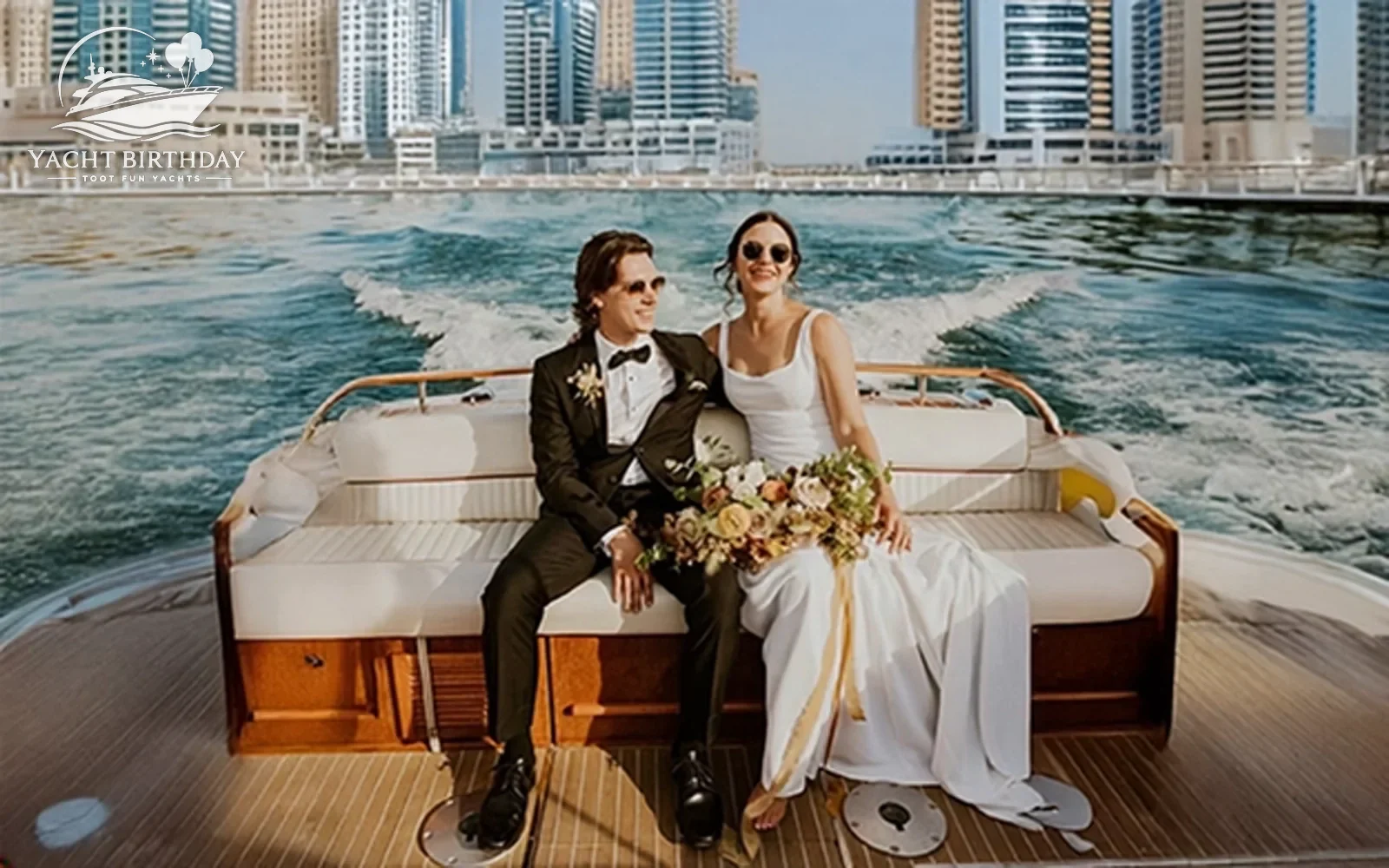 Wedding party yacht dubai marina