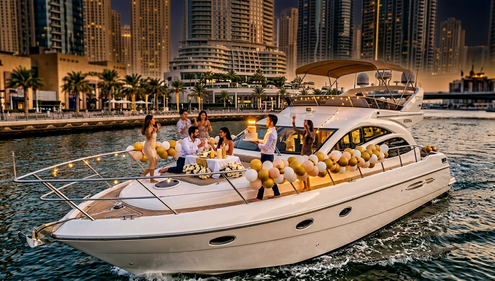 Luxury Yacht Birthday Party Dubai