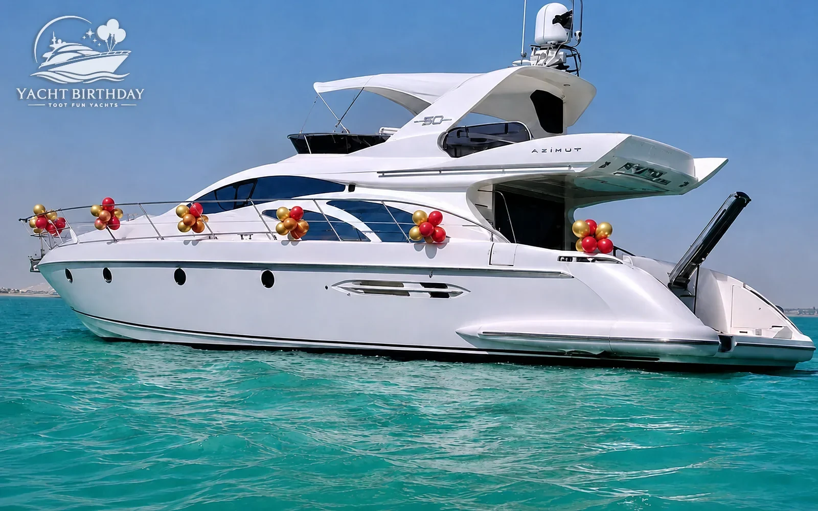 Azimut 50 Ft Yacht Birthday in Dubai
