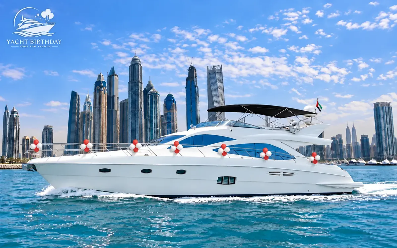 Majesty 66 Ft Yacht Birthday Rental Dubai